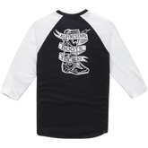 ALPINESTARS Booted Raglan T-Shirt - Black/White - Large 1210710041020L